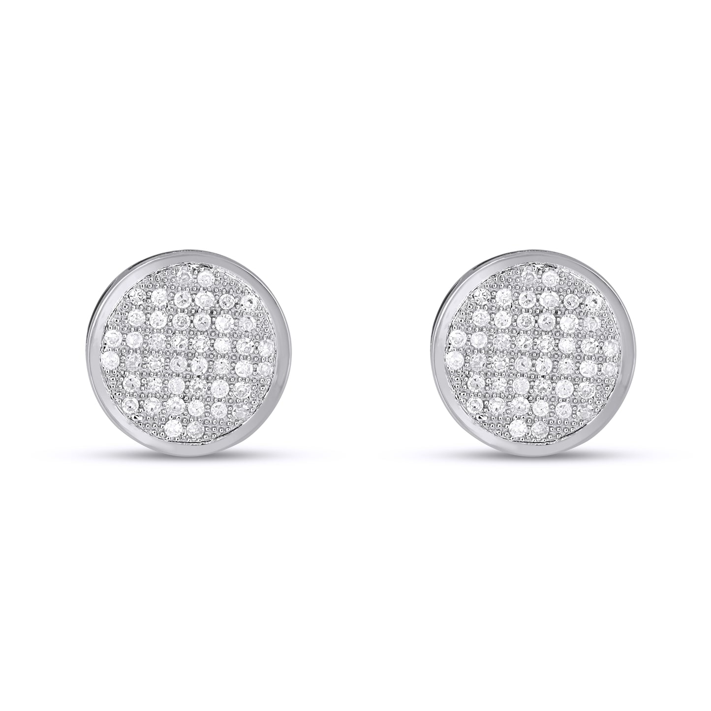 10K Yellow Or White Gold 0.23-0.25 Cttw Diamond "Round" Earring