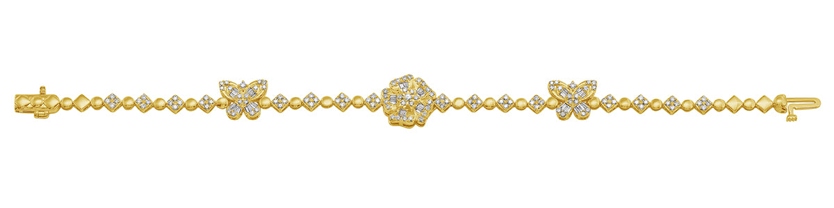 10K Yellow Gold 1.54 Cttw Diamond Bracelet