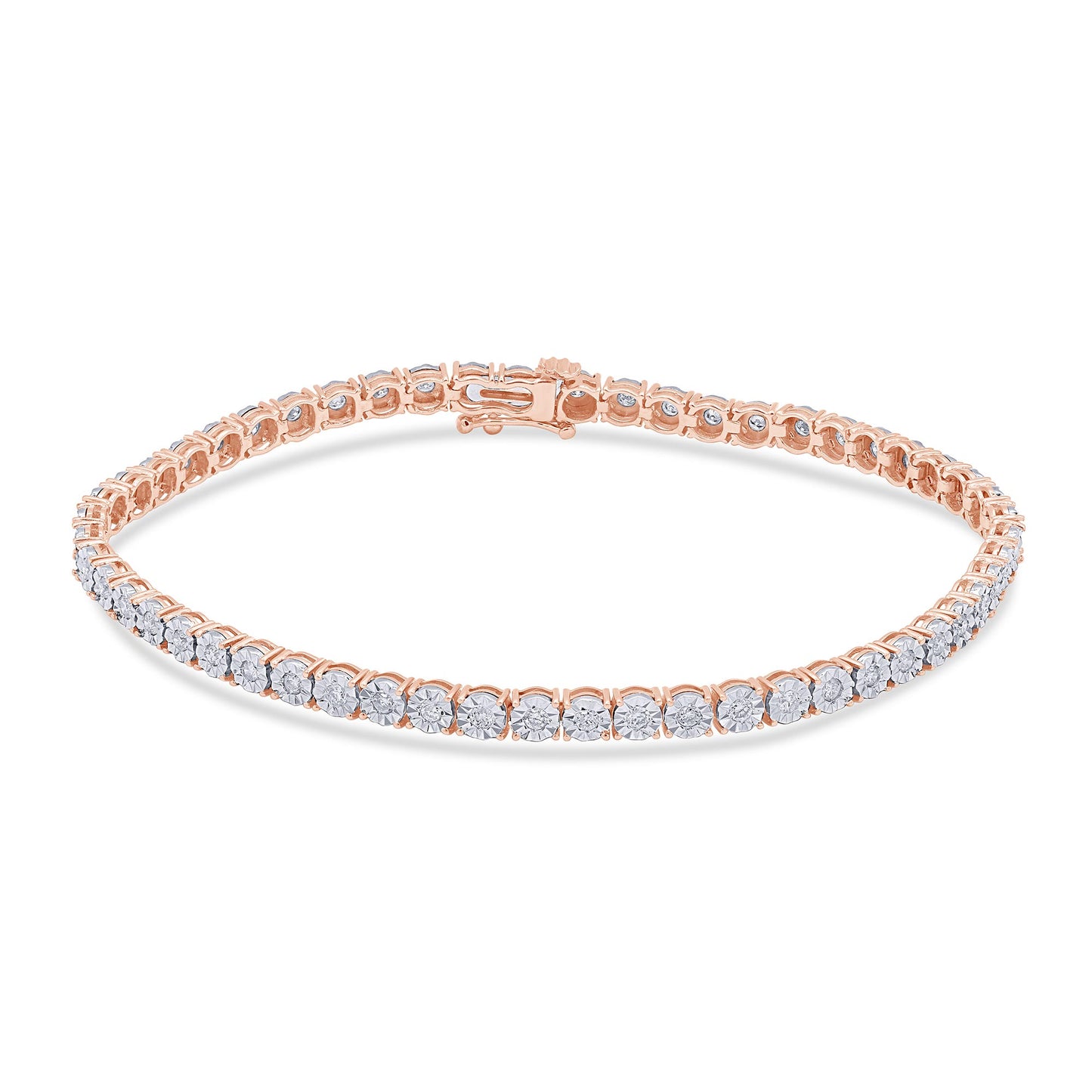 10K White Or Rose Gold 1.05 Cttw Diamond Bracelet