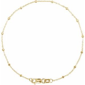 14K Yellow Gold Cable Chain, Length: 7 In, Width: .85 Mm