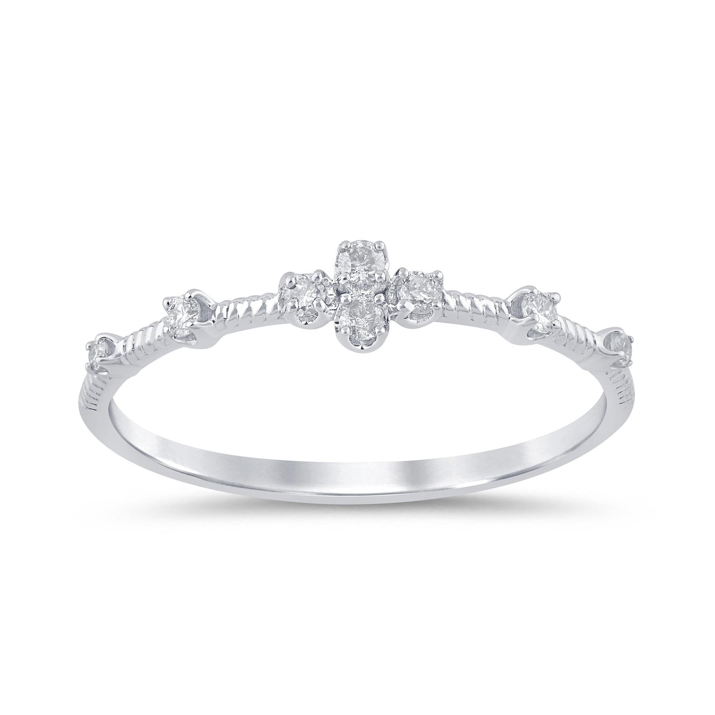 14K Yellow Or White Gold Diamond Ladies Ring