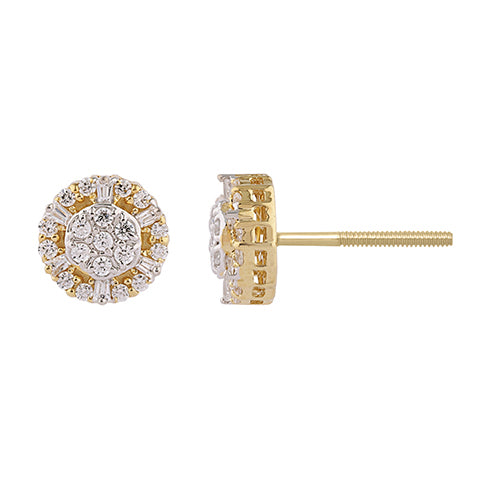 10K Yellow Gold 0.26 Cttw Diamond Earring