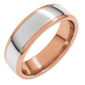 14K White/Yellow Or Rose Gold 6 mm Comfort-Fit Standard Weight European-Style Band