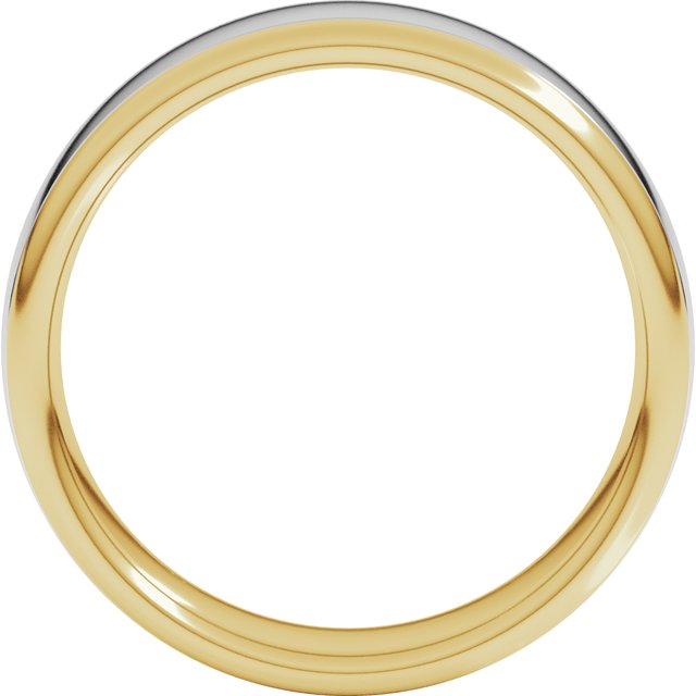 14K White/Rose Or Yellow/White Gold Standard Comfort-Fit European-Style Band