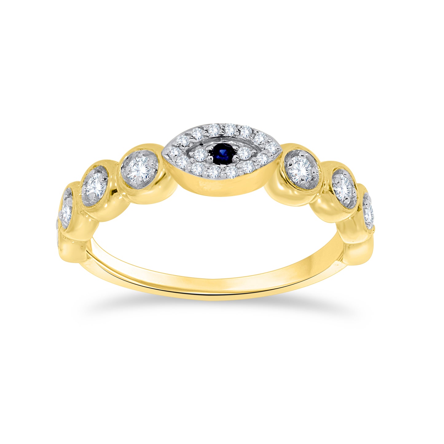 10K Yellow Gold 0.32 Cttw Diamond Ladies Ring