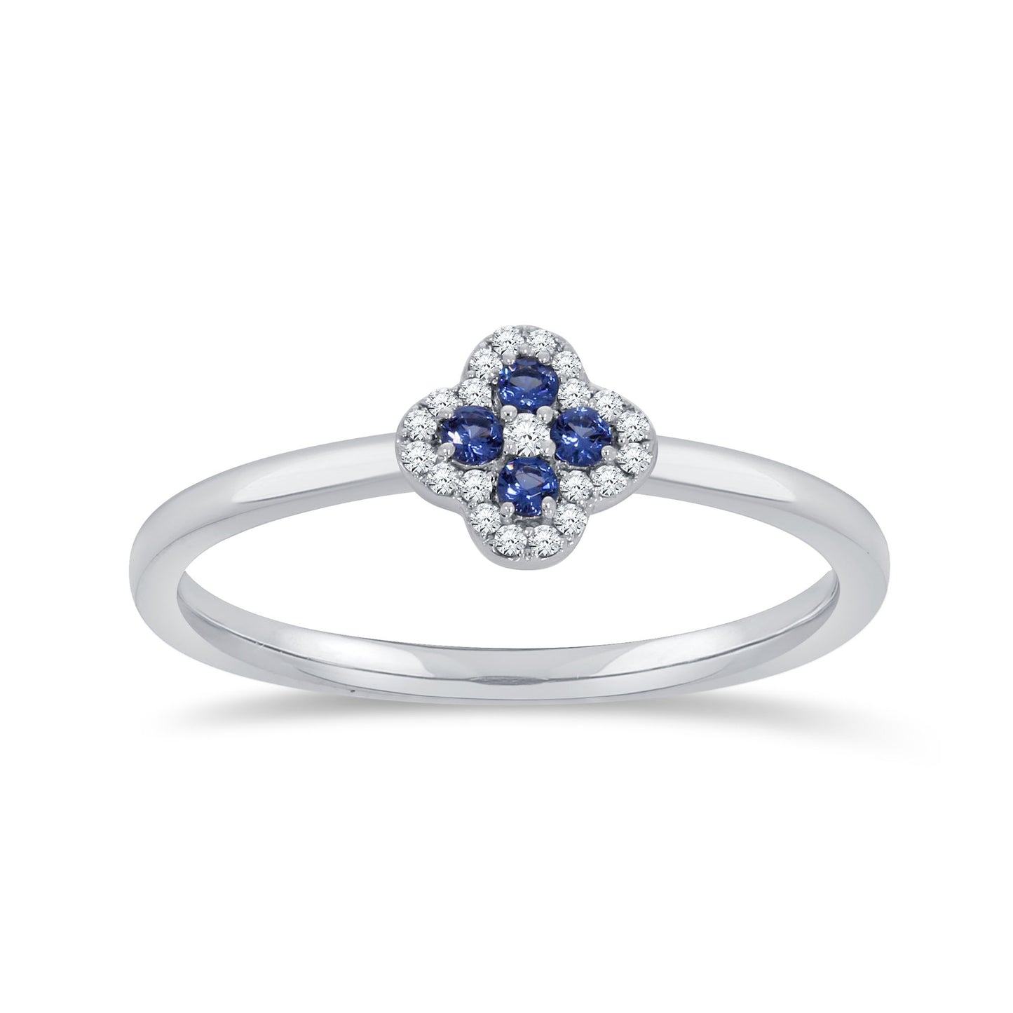 10K White Gold 0.14 Cttw Diamond Ladies Ring
