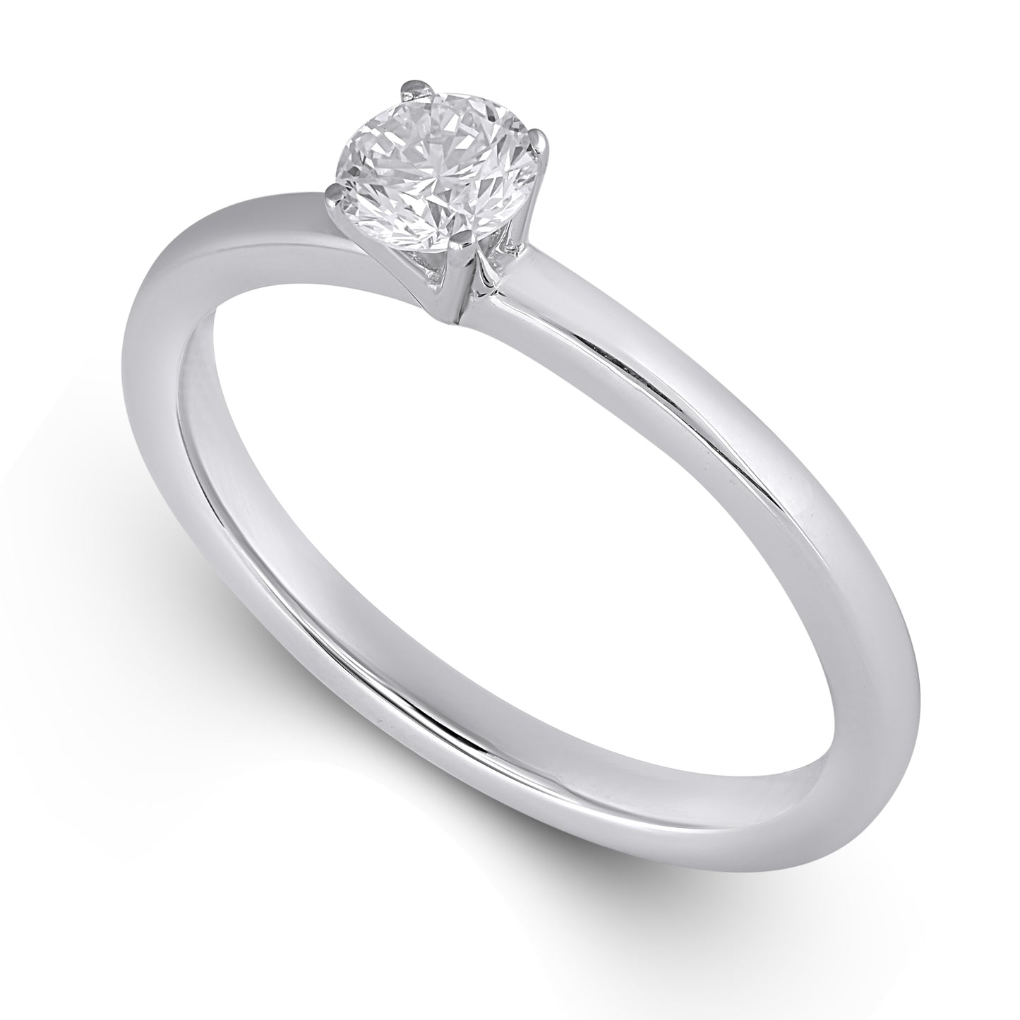14K Yellow Or White Gold 0.34 Cttw Lab Grown Diamond Ladies Ring