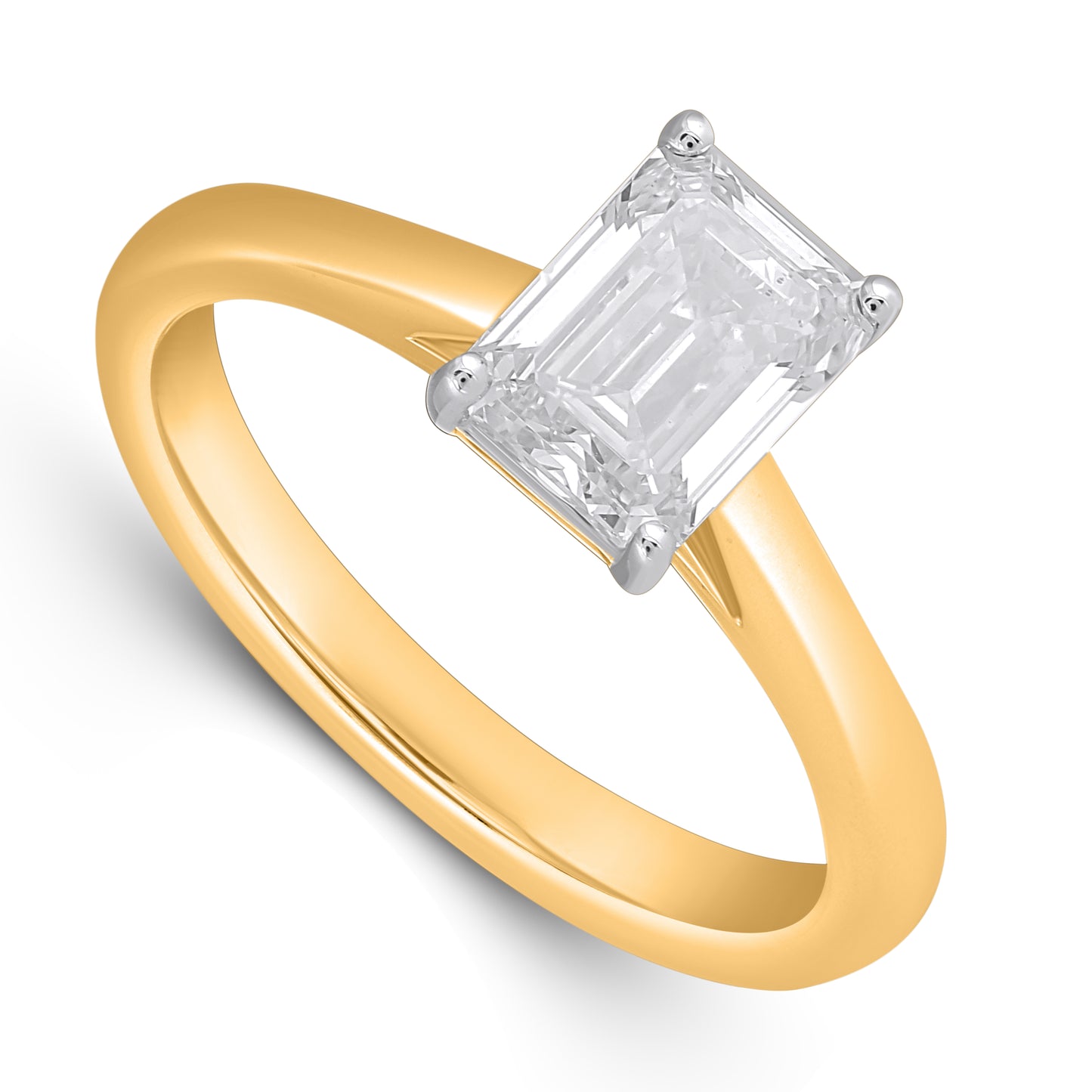 14K Yellow Gold 2.08 Cttw Lab Grown Diamond Ladies Ring