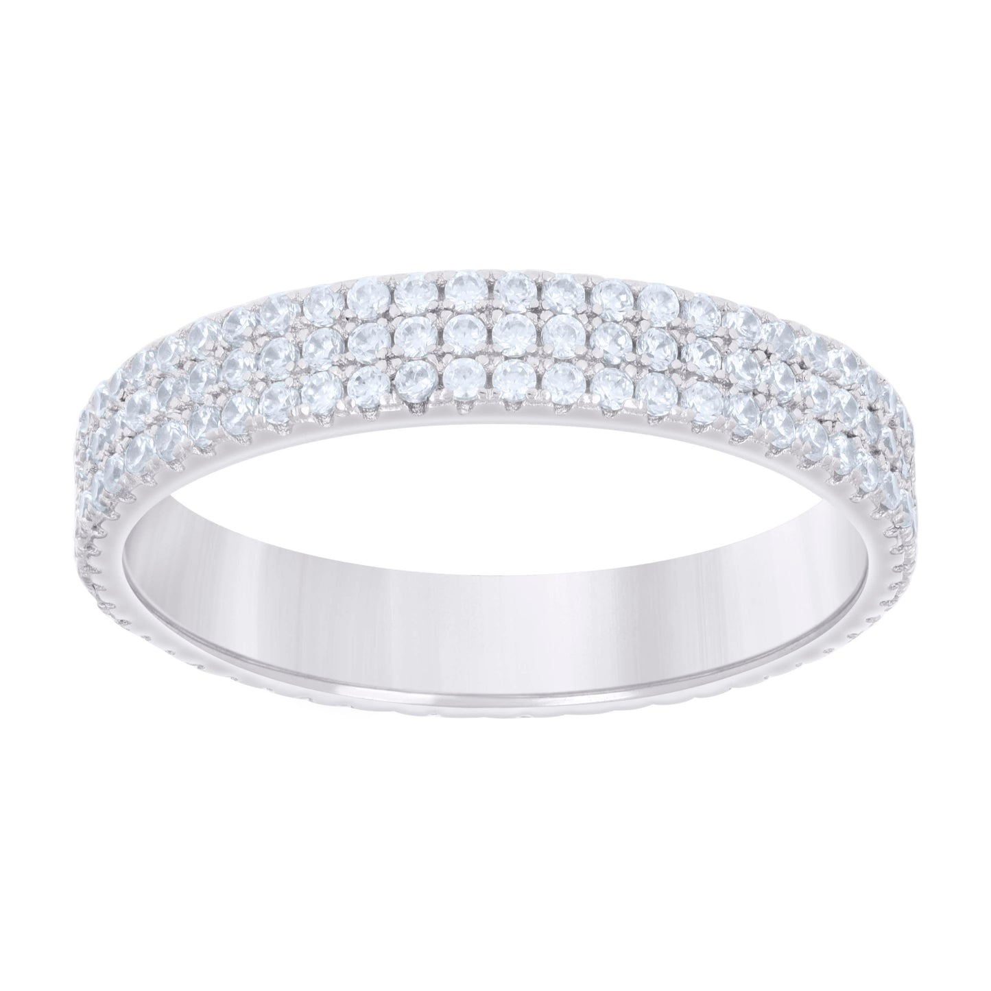 Sterling Silver Mens Moissanite Fashion Bridal Anniversary Engagement Wedding Band Ring