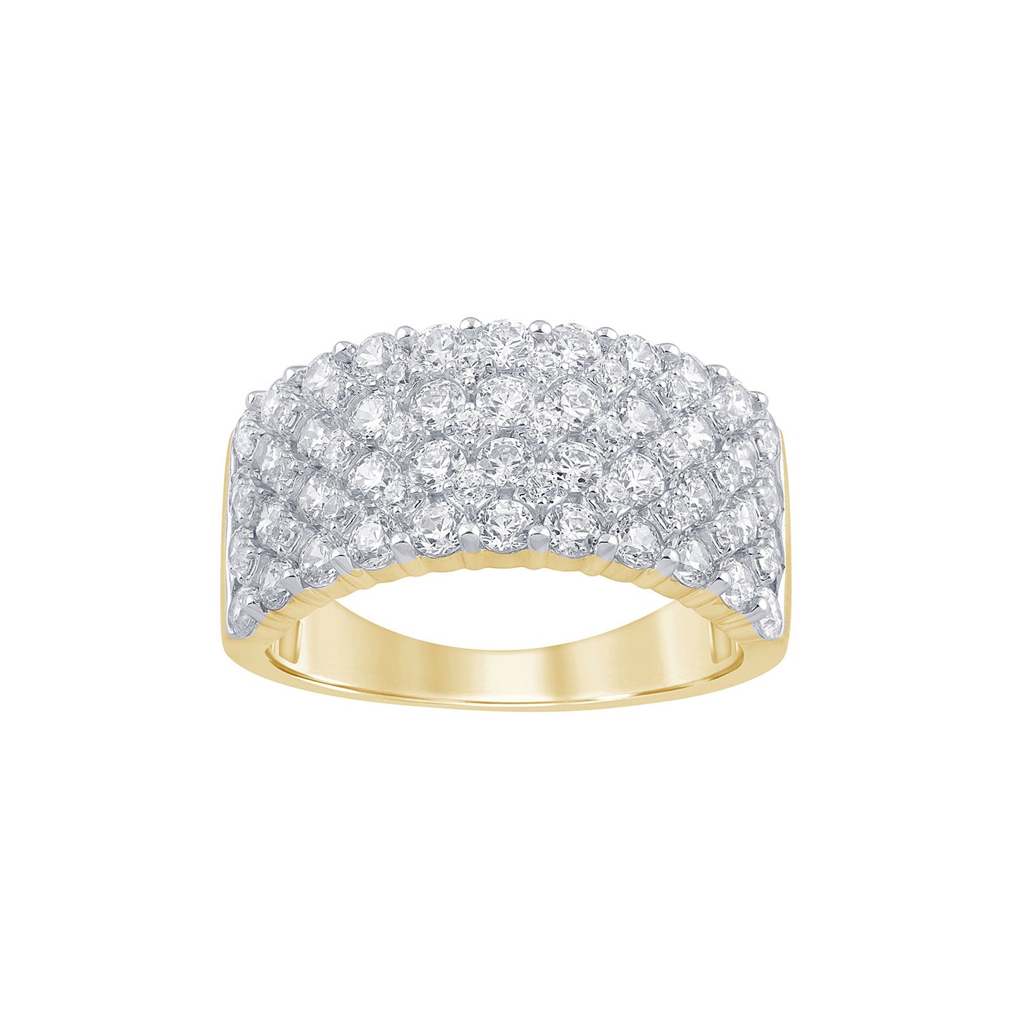 14K Yellow Gold 1.97 Cttw Lab Grown Diamond Ladies Band