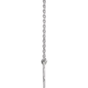 Sterling Silver 17 X 10 Mm 18 In Polished Mama Bear Necklace