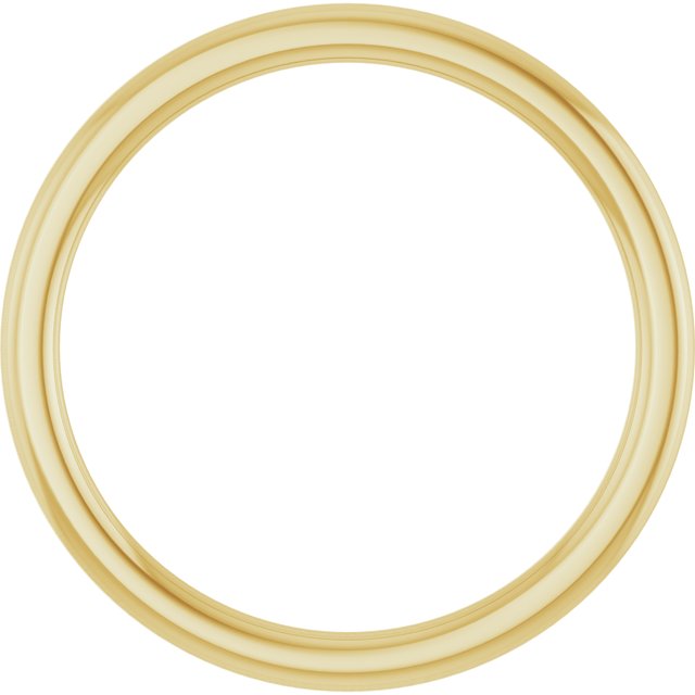 18K Yellow Or White Or Rose Gold Comfort-Fit Standard Weight European-Style Band