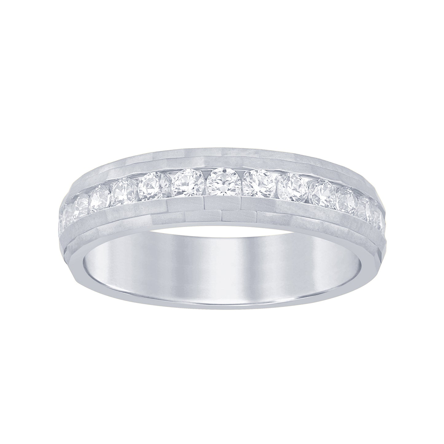 14K White Gold 0.48 Cttw Lab Grown Diamond Ladies Band