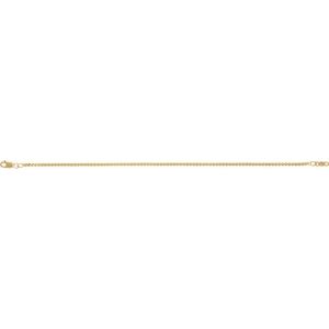 14K Yellow Gold-Filled Lobster Clasp Serpentine Chain, Length: 7 In, Width: 1.7 Mm