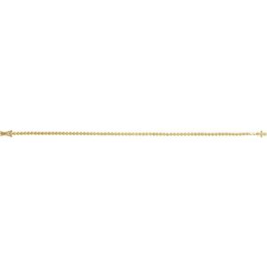 14K Yellow Gold Geometric Line Bracelet, Length: 7 In
