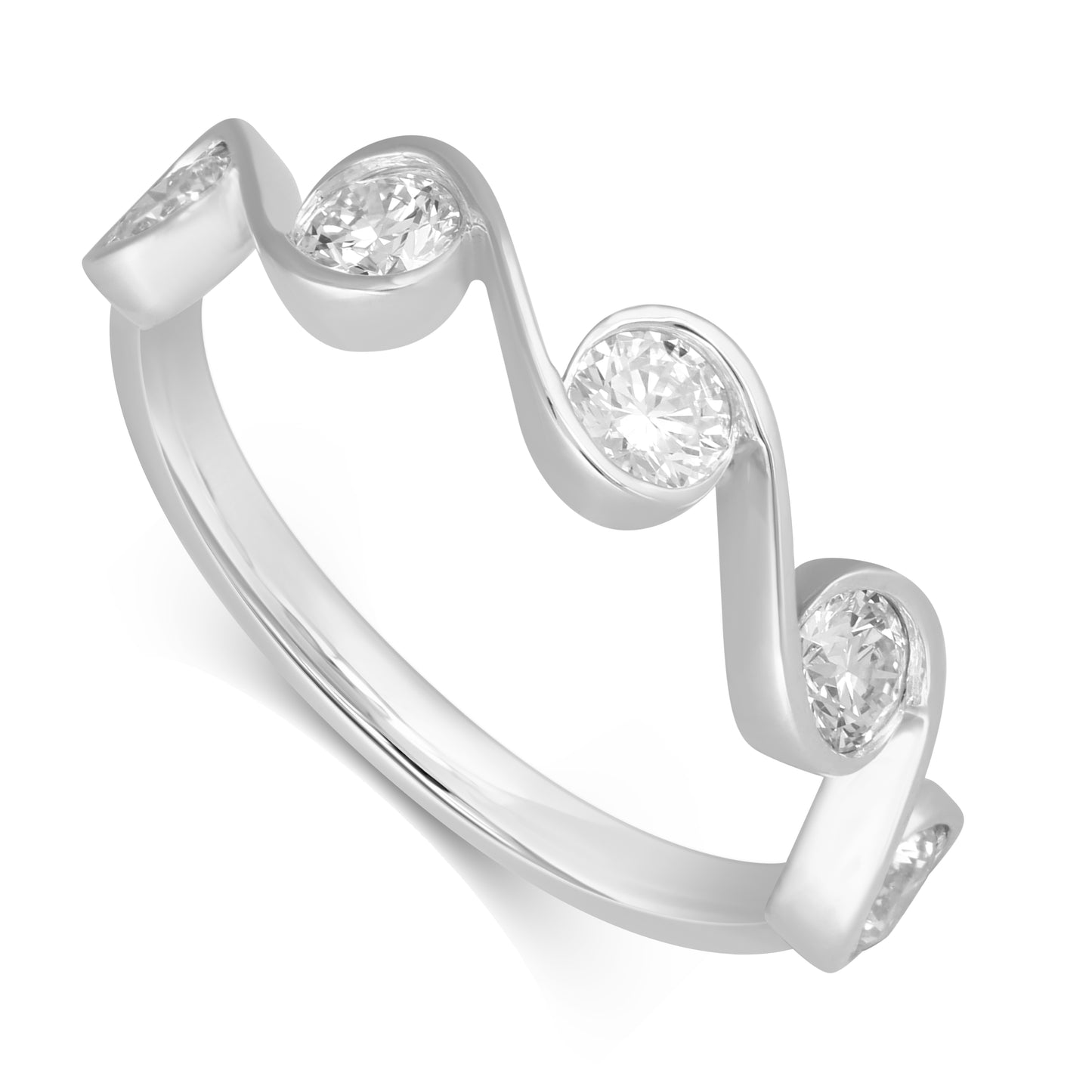 14K White Gold 0.80 Cttw Lab Grown Diamond Ladies Band