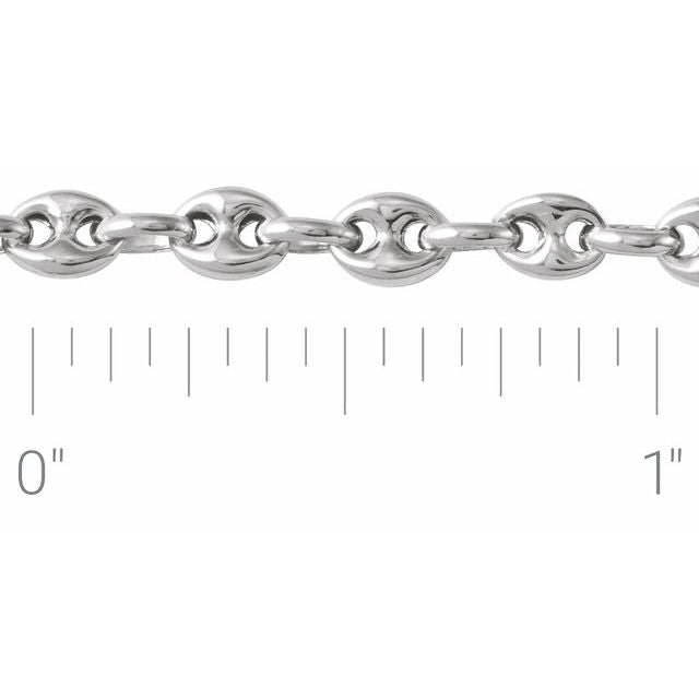 14K Yellow Gold Or Sterling Silver 3.8 Mm Polished Puffed Anchor Chain