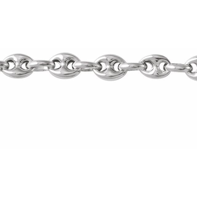 14K Yellow Gold Or Sterling Silver 3.8 Mm Polished Puffed Anchor Chain