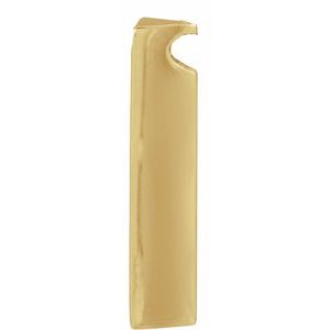 14K Yellow Or White Or Rose Gold Or Sterling Silver Or Platinum Polished Engravable Three-Sided Bar Pendant