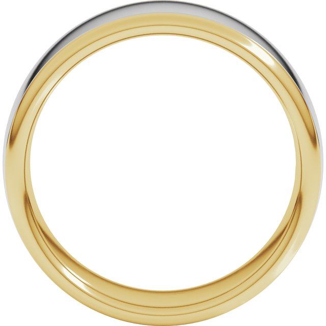 14K White/Rose Or Yellow/White Gold Standard Comfort-Fit European-Style Band