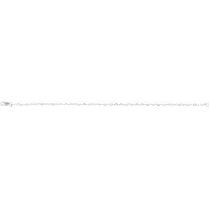 14K Yellow Or White Or Rose Gold Or Sterling Silver 1.9 Mm Lobster Clasp Flat Heart 7" Chain
