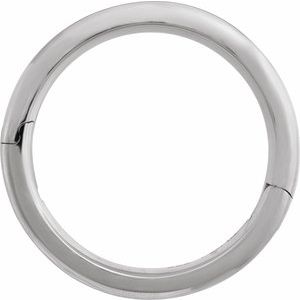 14K White Gold 4 Mm 2.25 Mm Polished Cliq Adjustable Beveled Edge Comfort-Fit Band Size 7