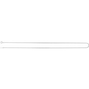 Platinum Spring Ring Curb Chain, Length: 20 In, Width: 1 Mm