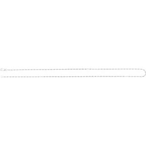 14K Yellow Or White Or Rose Gold Or Sterling Silver 1.5 Mm Lobster Clasp Keyhole Chain