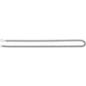 Stainless Steel Lobster Clasp Curb Chain, Length: 24 In, Width: 6.3 Mm