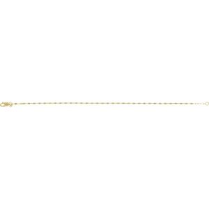 14K Yellow Or White Or Rose Gold Or Sterling Silver 1.5 Mm Lobster Clasp Keyhole 7" Chain