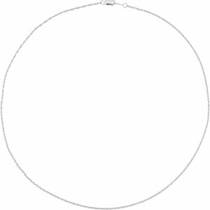 10K Yellow Or White Or Rose Gold 1.25 mm Rope Chain