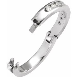 14K Yellow Or White Gold 3 Mm Round 2.5 Mm Si2, G-H Polished 1/2 Ctw Natural Diamond Anniversary Band