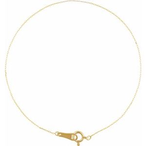 10K Yellow Gold Diamond-Cut Cable Chain, Length: 7 In, Width: .5 Mm