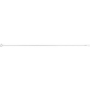 Platinum Spring Ring Curb Chain, Length: 7 In, Width: 1 Mm