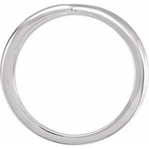 Sterling Silver Polished Freeform Ring Size 7