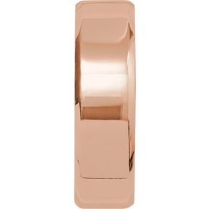 14K Yellow Or White Or Rose Gold CLIQ Hinged Adjustable Beveled Edge Comfort-Fit Band