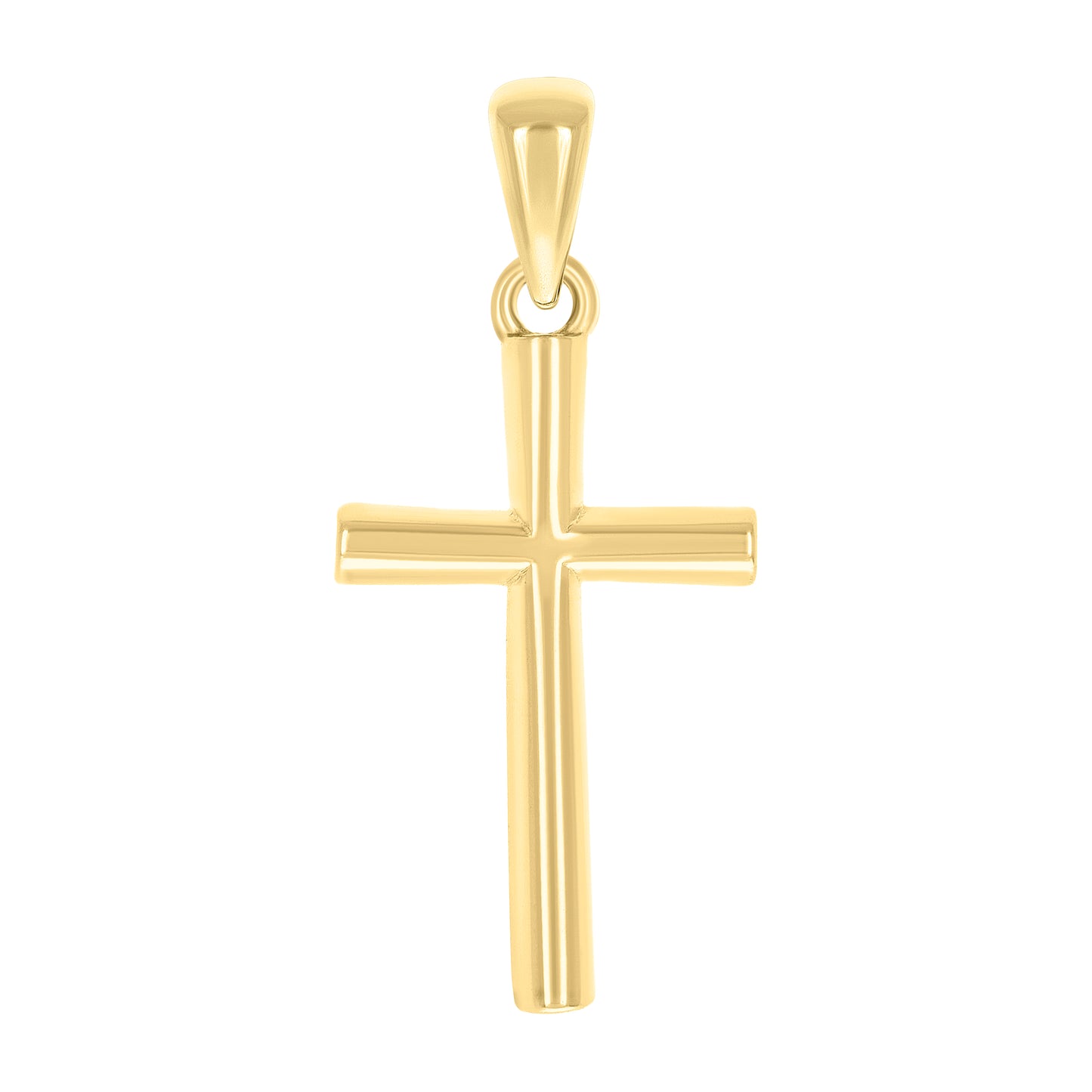 Sterling Silver Unisex Without Cubic Zirconia Cross Religious Charm Pendant