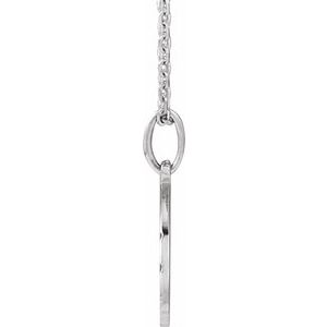 Sterling Silver Football 16.2 X 15 Mm 16-18 In Polished Engravable Football Necklace