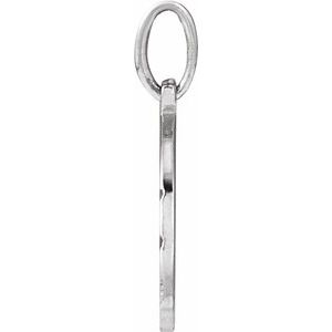 Sterling Silver Football 16.2 X 15 Mm Polished Engravable Football Pendant