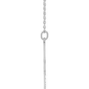 Sterling Silver 22.7 X 14.8 Mm 16-18 In Polished Engravable Pickleball Paddle Necklace
