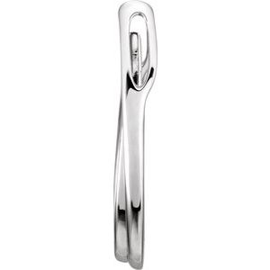 Sterling Silver 27.1 X 17.8 Mm Polished Freeform Pendant