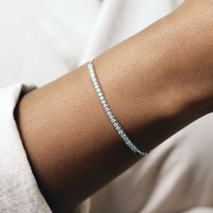 14K Rose Gold Lab-Grown Diamond Round 2 Mm 9 1/2 In Si1-Si2, G-H Polished 1 Ctw Lab-Grown Diamond Bolo Bracelet