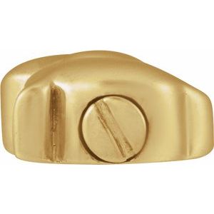14K Yellow Gold-Plated Sterling Silver 17.38 X 13 Mm Polished Pet Ash Holder Pendant With Accessory Kit
