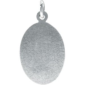 Sterling Silver 24 X 16 Mm Polished St. Christopher Medal