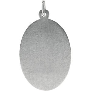 Sterling Silver 22 X 15 Mm Polished St. Christopher Medal