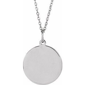 Sterling Silver Basketball 15 X 10.5 Mm 16-18 In Polished Engravable Basketball Necklace