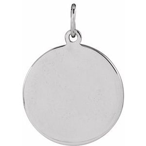 Sterling Silver Basketball 15 X 10.5 Mm Polished Engravable Basketball Pendant