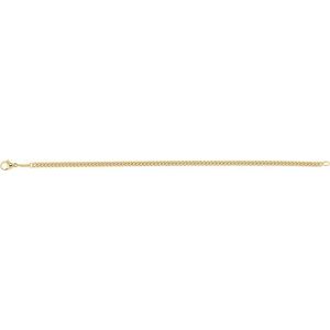 14K Yellow Gold Curb Chain, Length: 8 In, Width: 3.4 Mm