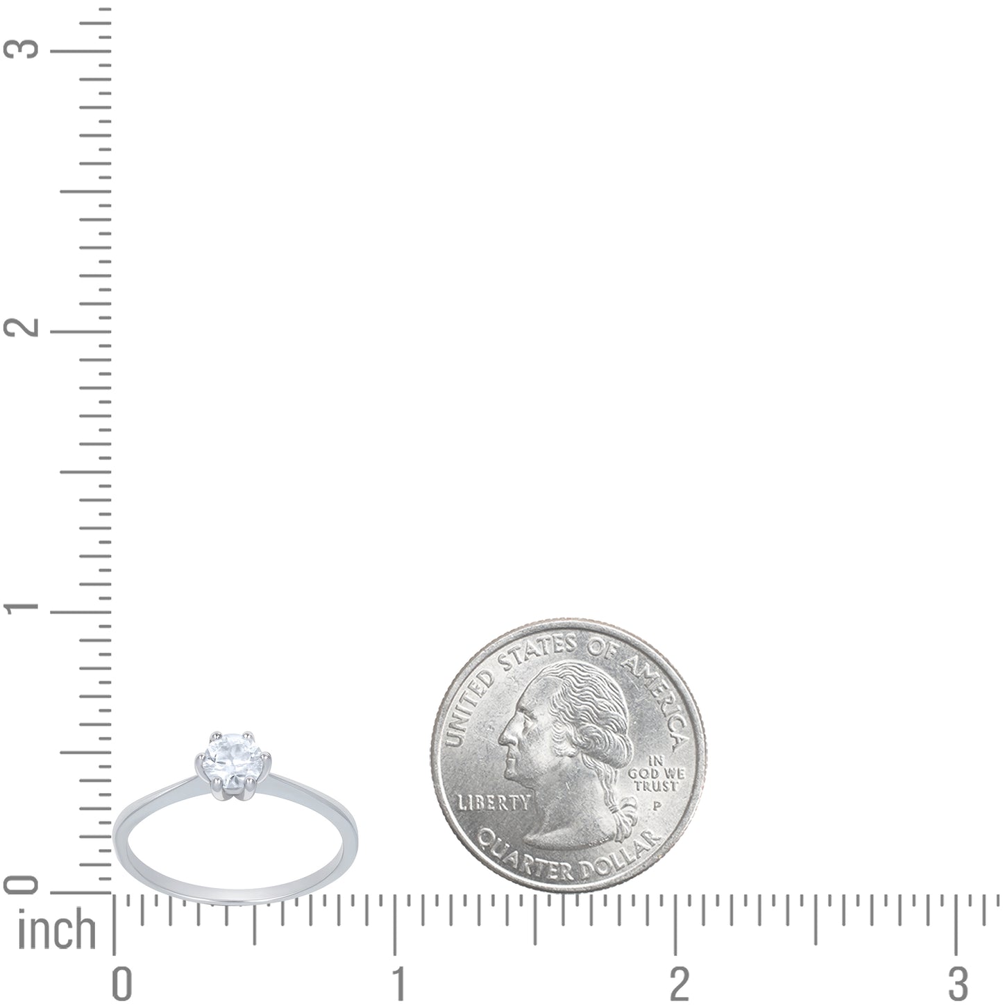 Sterling Silver Womens 0.51ct Moissanite Solitaire Engagement Ring Size 5 – Elegant Jewelry Gift for Birthday, Anniversary, Engagement, Wedding