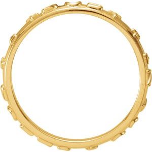 14K Yellow Gold Jesus I Trust In You Ring Size 8